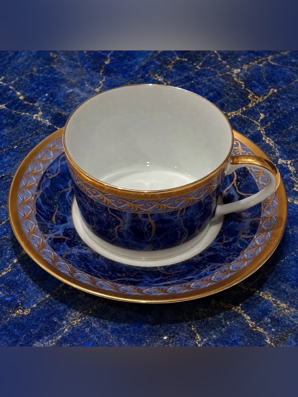 5pcs Christian Dior Azure Royale Fine Original Art Service 90s Vintage Porcelain - Picture 8 of 16